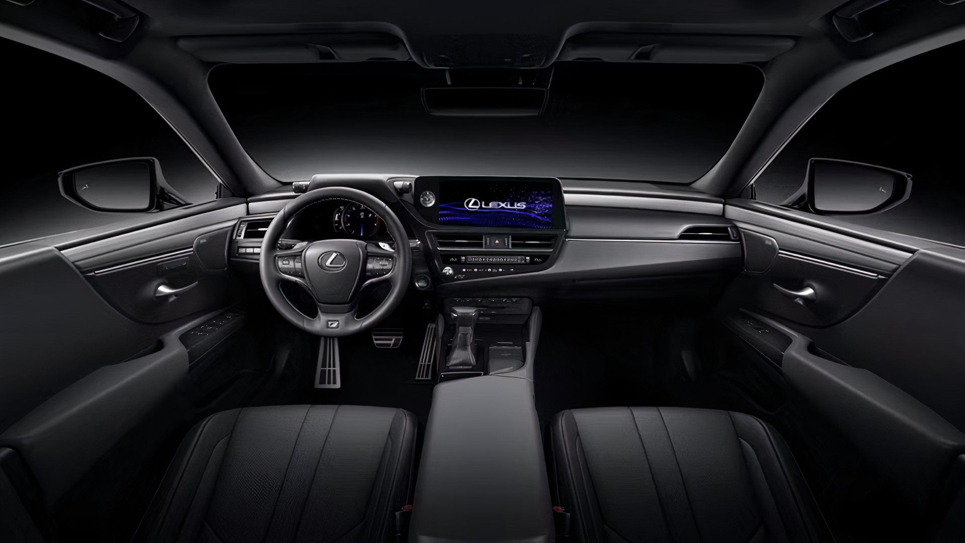 Interior of the 2025 Lexus ES showing the front cabin