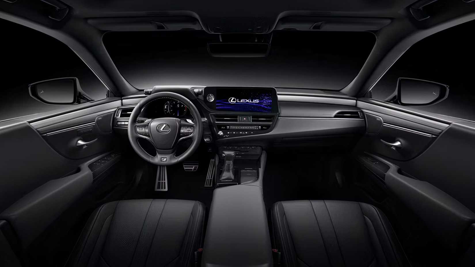 2025 Lexus ES interior showing front cabin