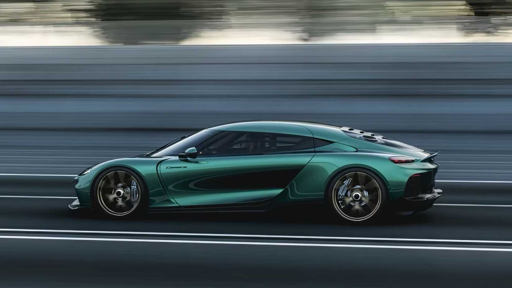2025 Koenigsegg Gemera being driven on road