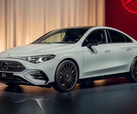 2026 Mercedes-Benz CLA-Class in white parked in studio
