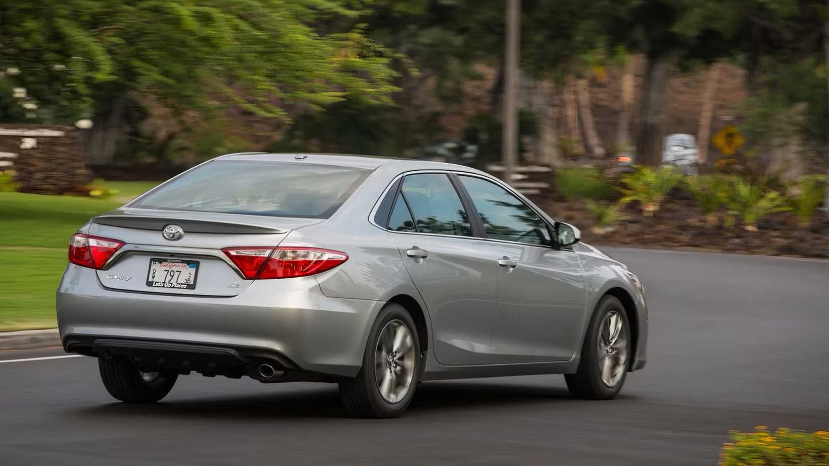 2015 Toyota Camry being driven on road