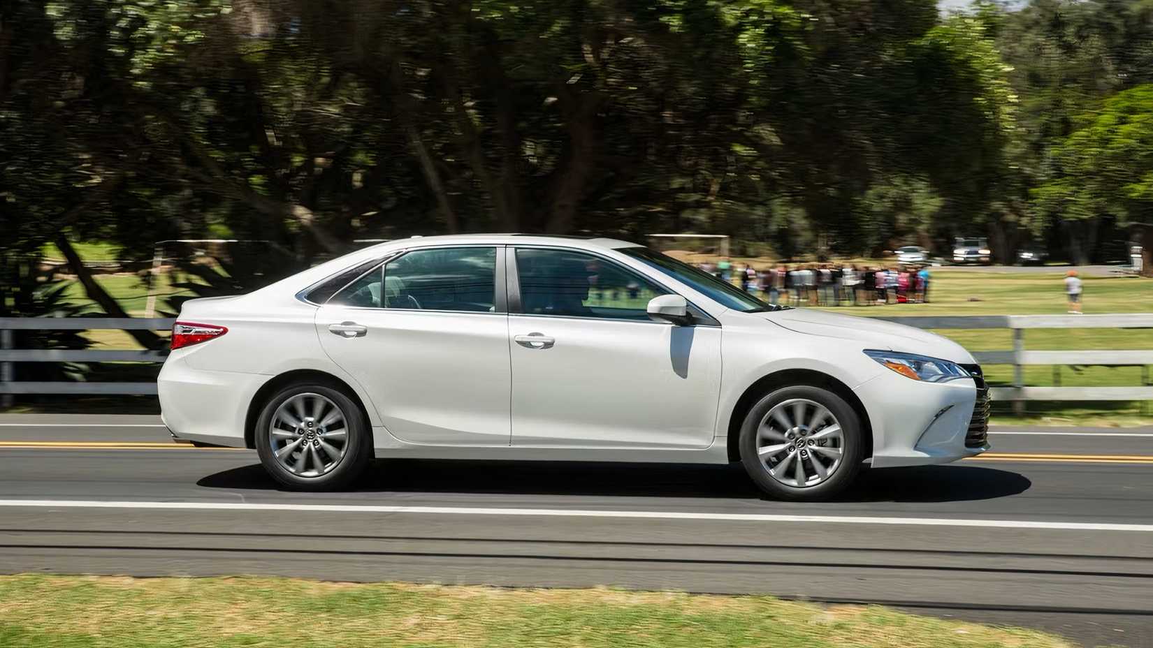2015 Toyota Camry being driven on road