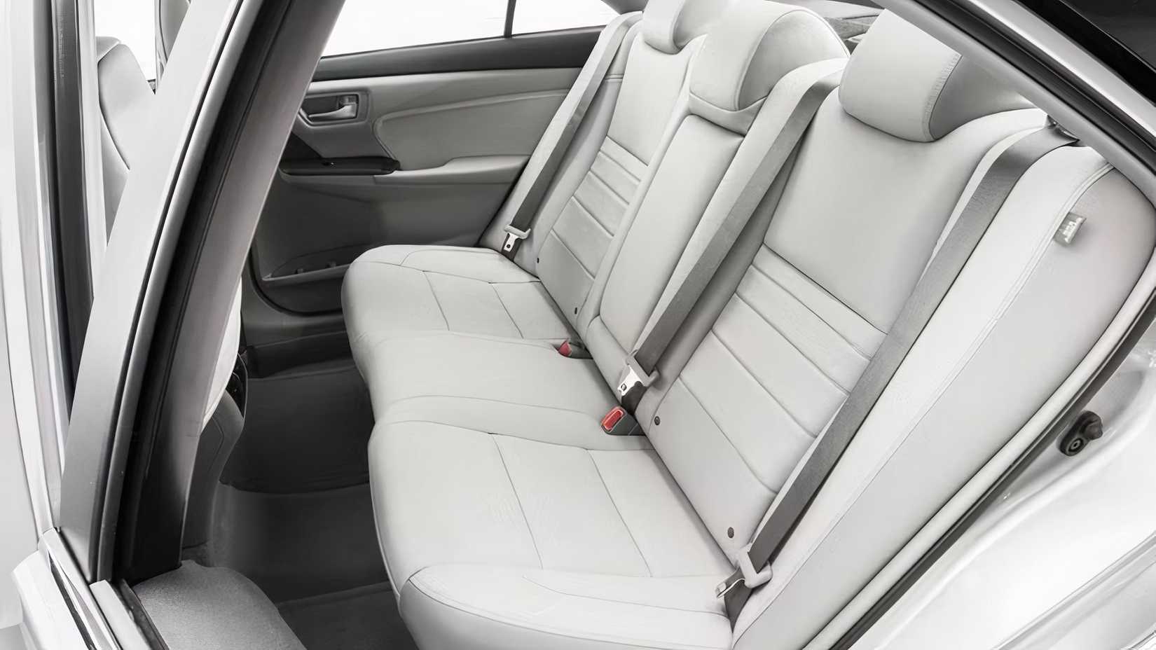 2015 Toyota Camry interior showing rear seats