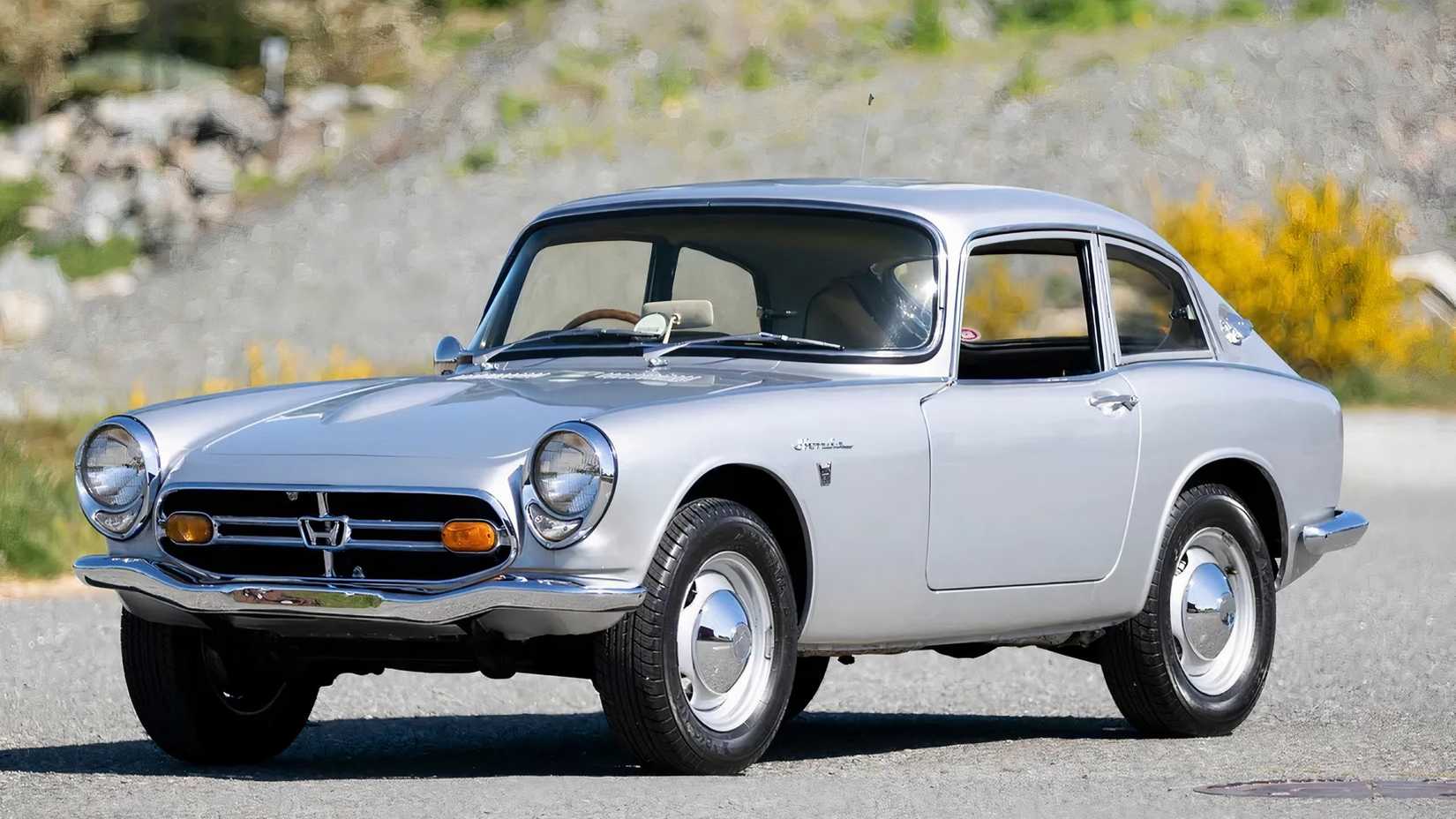 1968 Honda S800 in silver parked