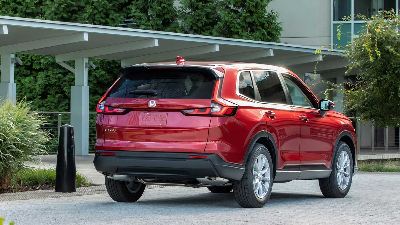 2025 Honda CR-V in red parked