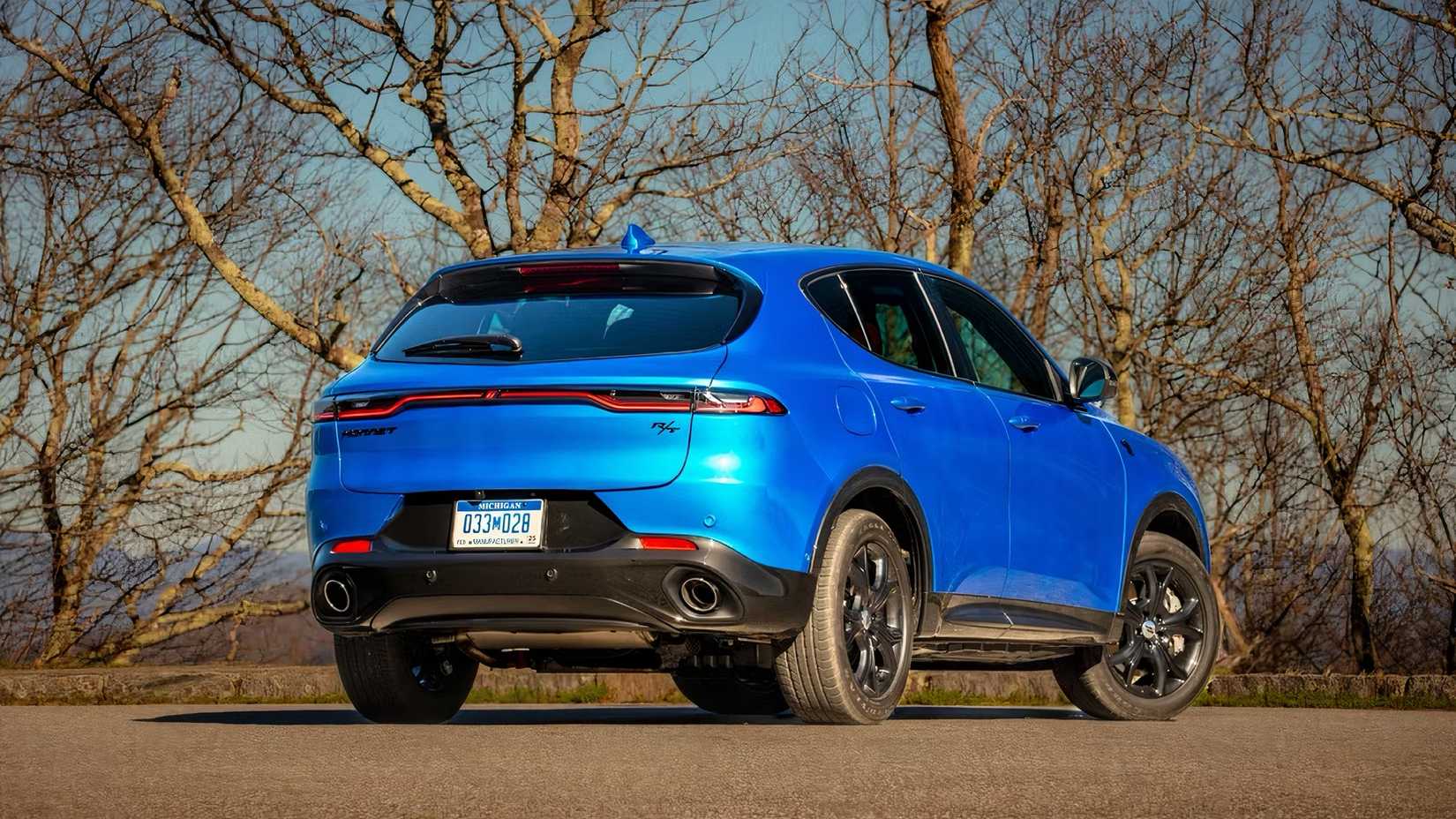 2025 Dodge Hornet in blue parked