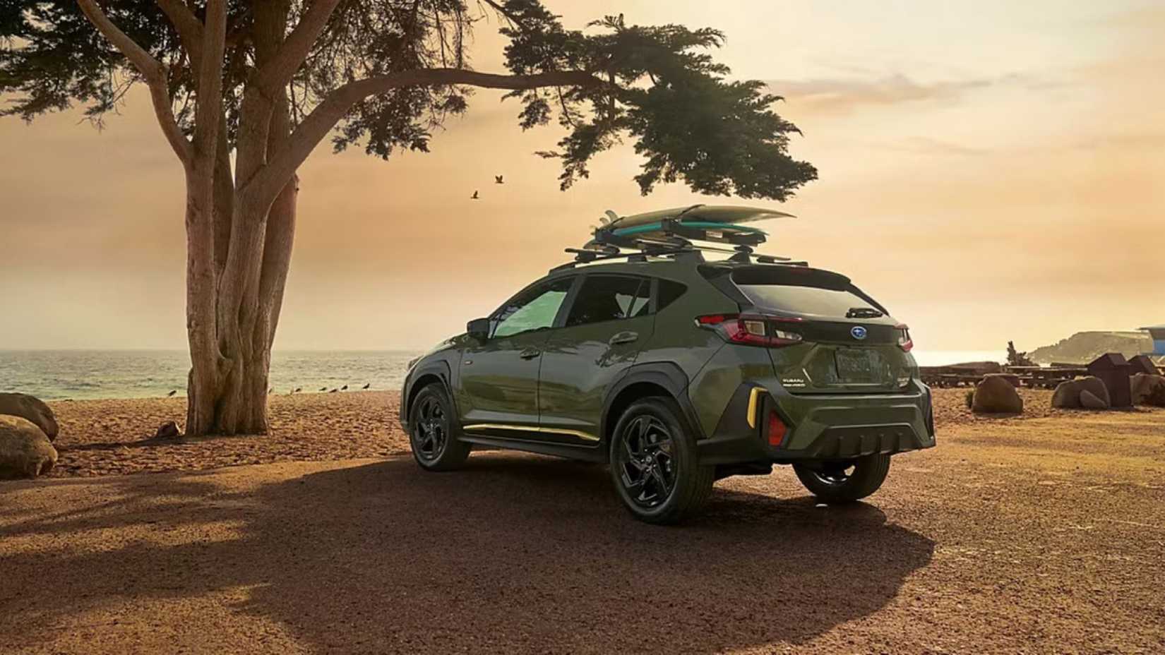 2025 Subaru Crosstrek in green parked