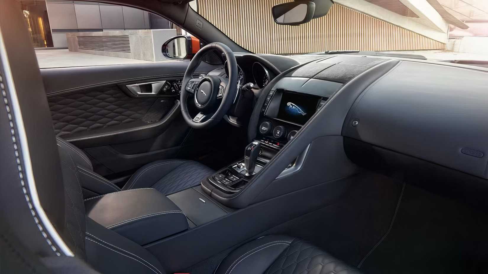 2017 Jaguar F-Type SVR interior showing front cabin