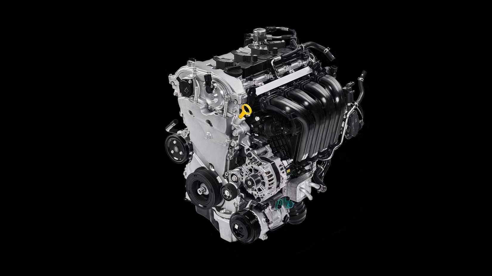 Hyundai Smartstream engine, closeup of block