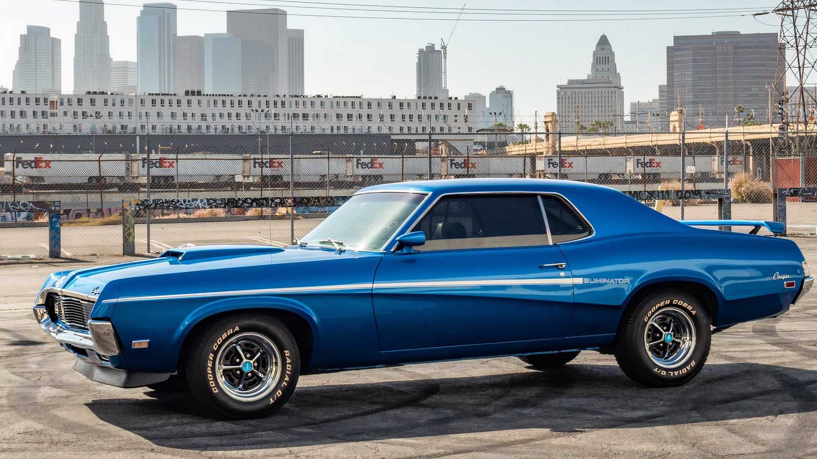 Side view of 1969 Mercury Cougar Eliminator 351
