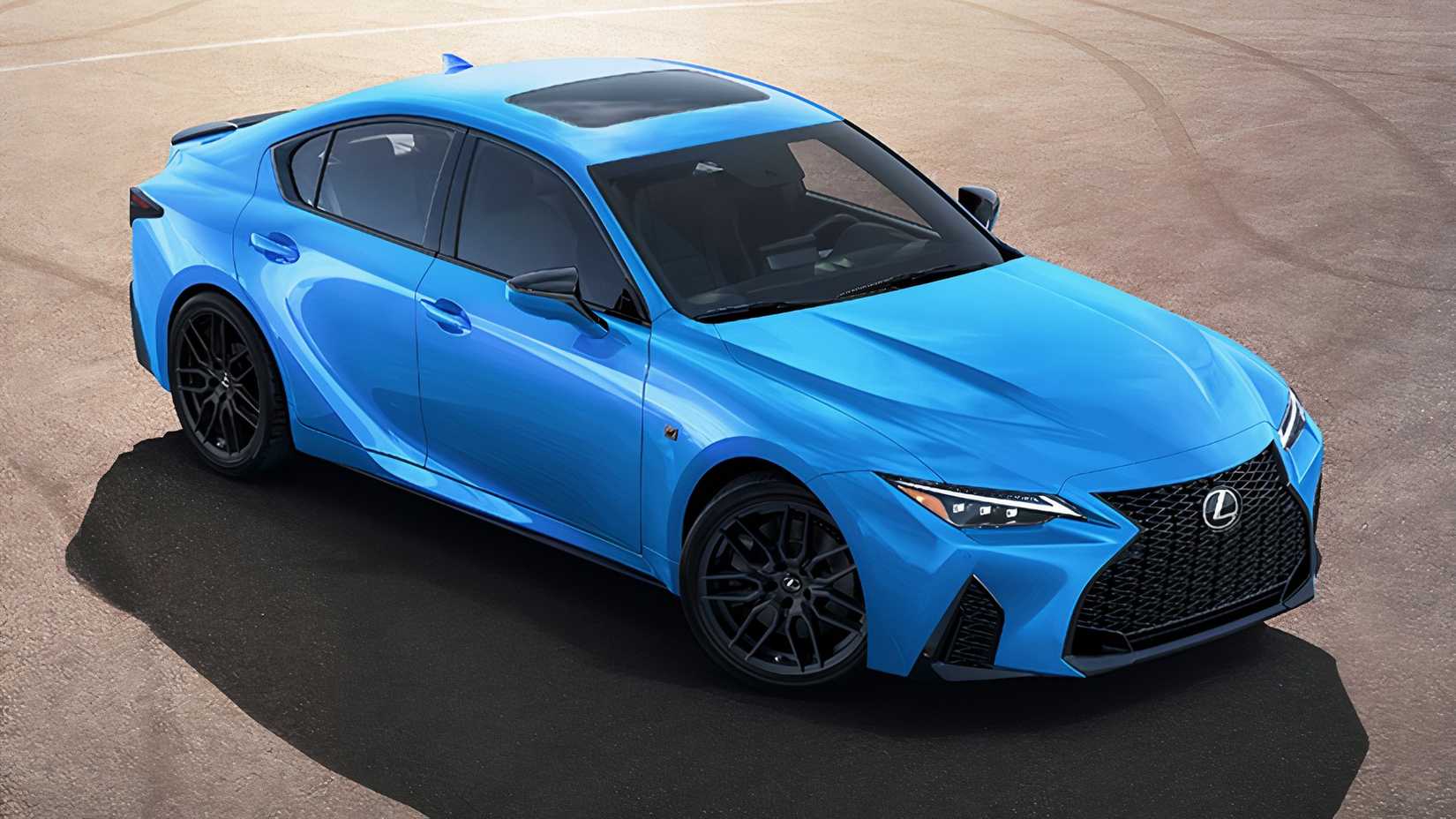 Top view of 2025 Lexus IS 500