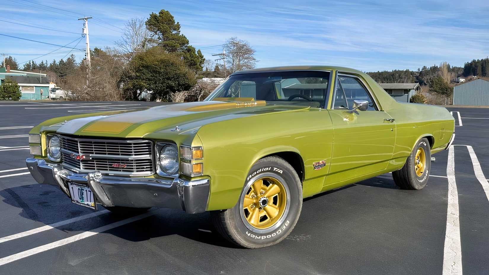 Vista frontal 3/4 do GMC Sprint 454 1971