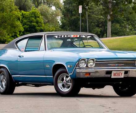 3/4 front view of 1968 Nickey Chevrolet Chevelle SS 327