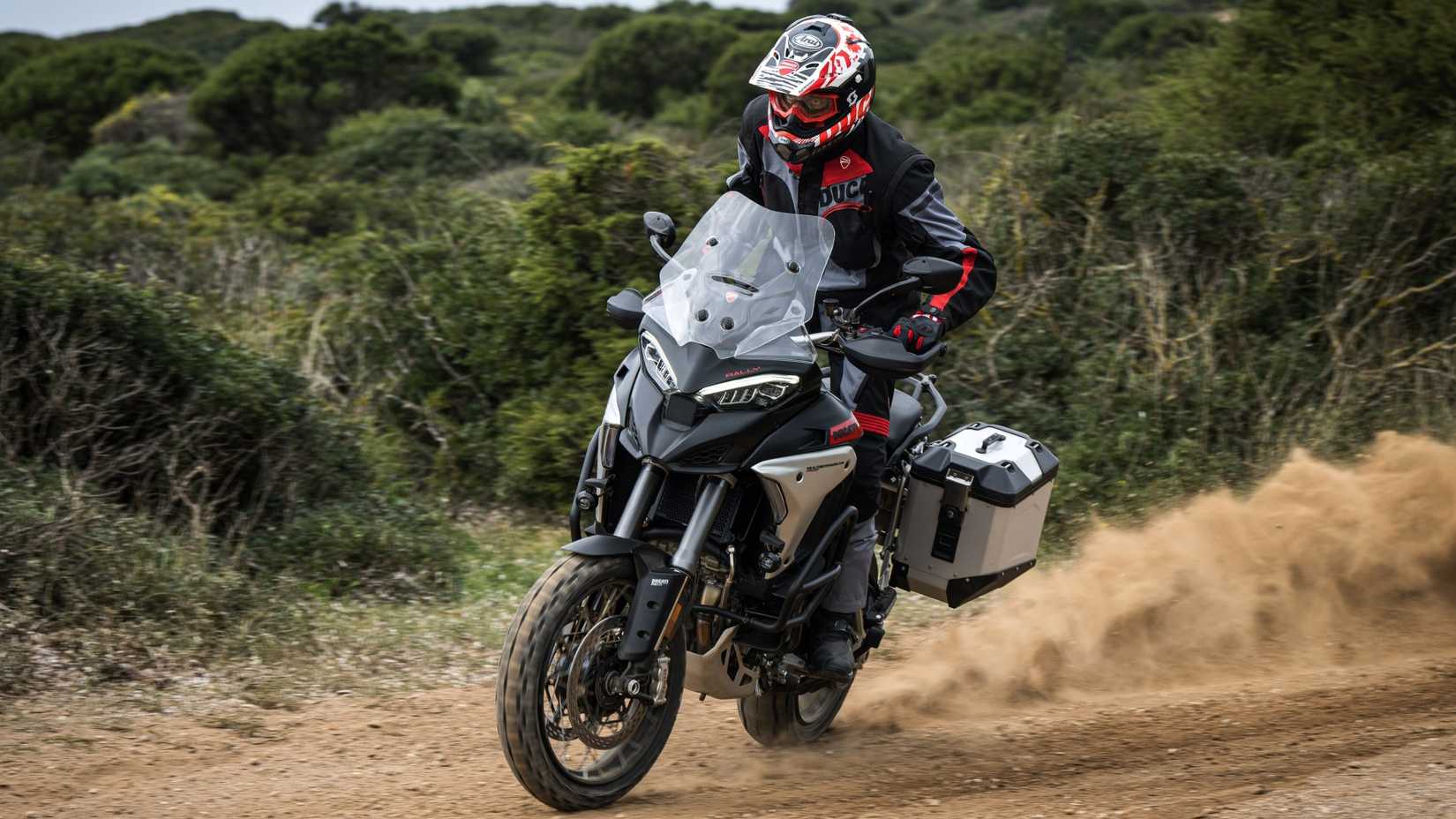 2025 Ducati Multistrada V4 Rally drifting