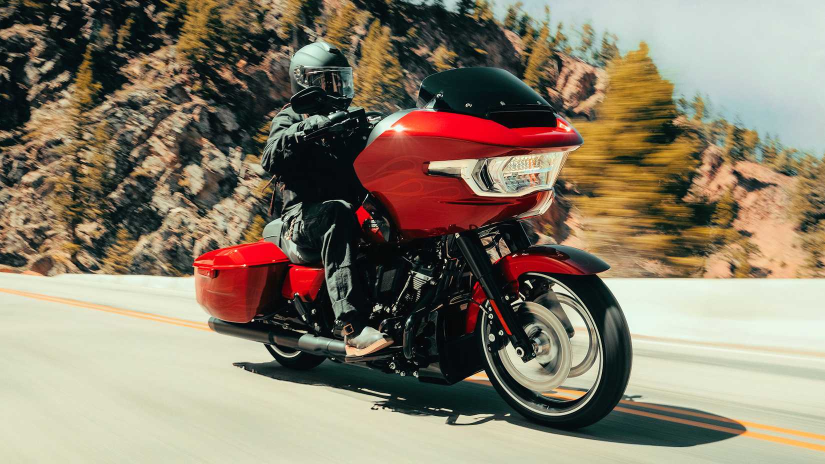 Rider on a 2025 Harley-Davidson Road Glide