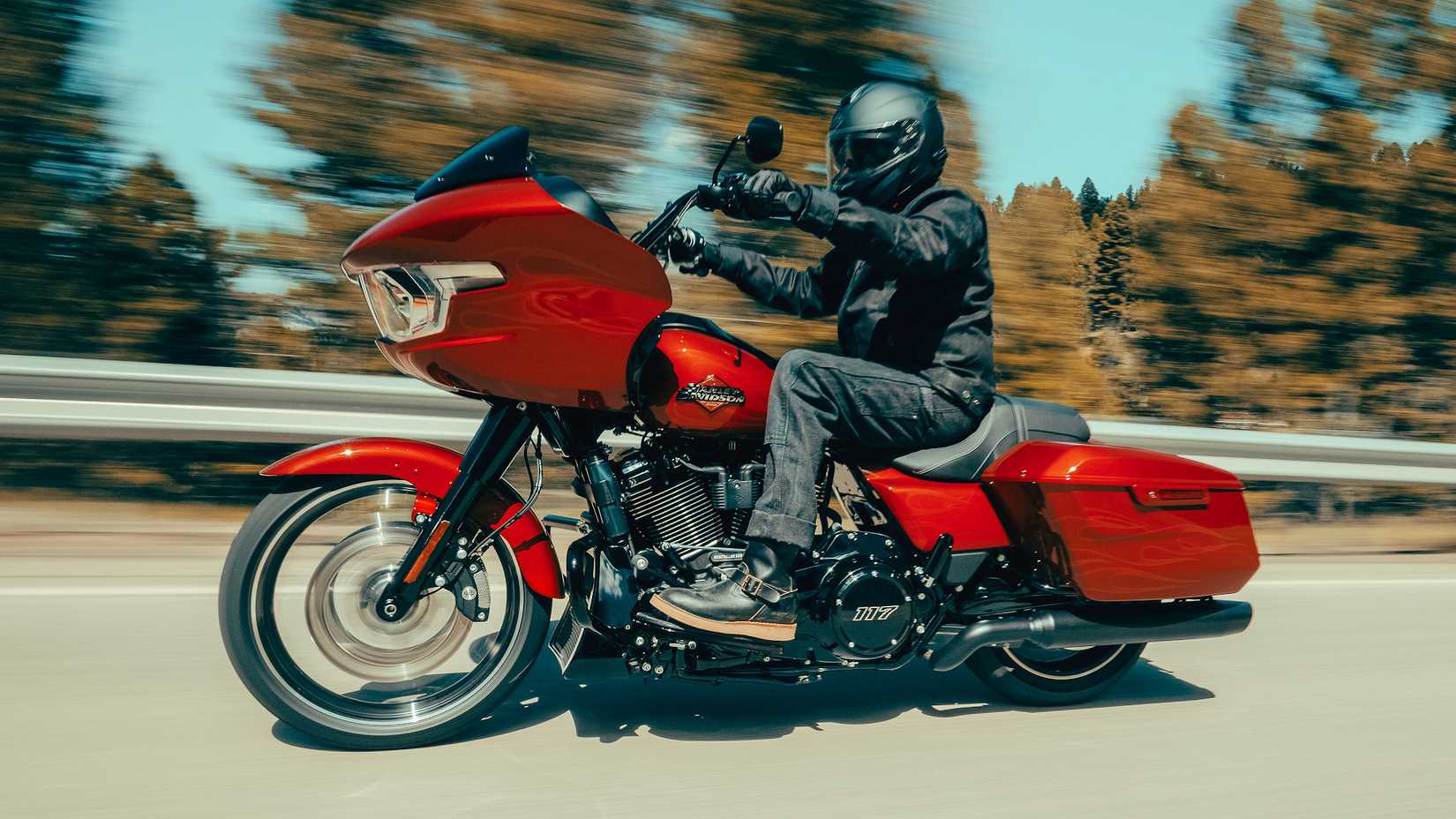 Rider on a 2025 Harley-Davidson Road Glide