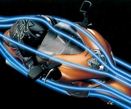 Aerodinâmica Suzuki Hayabusa 1999