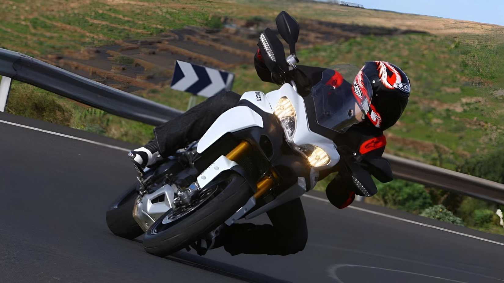 2012 Ducati Multistrada cornering