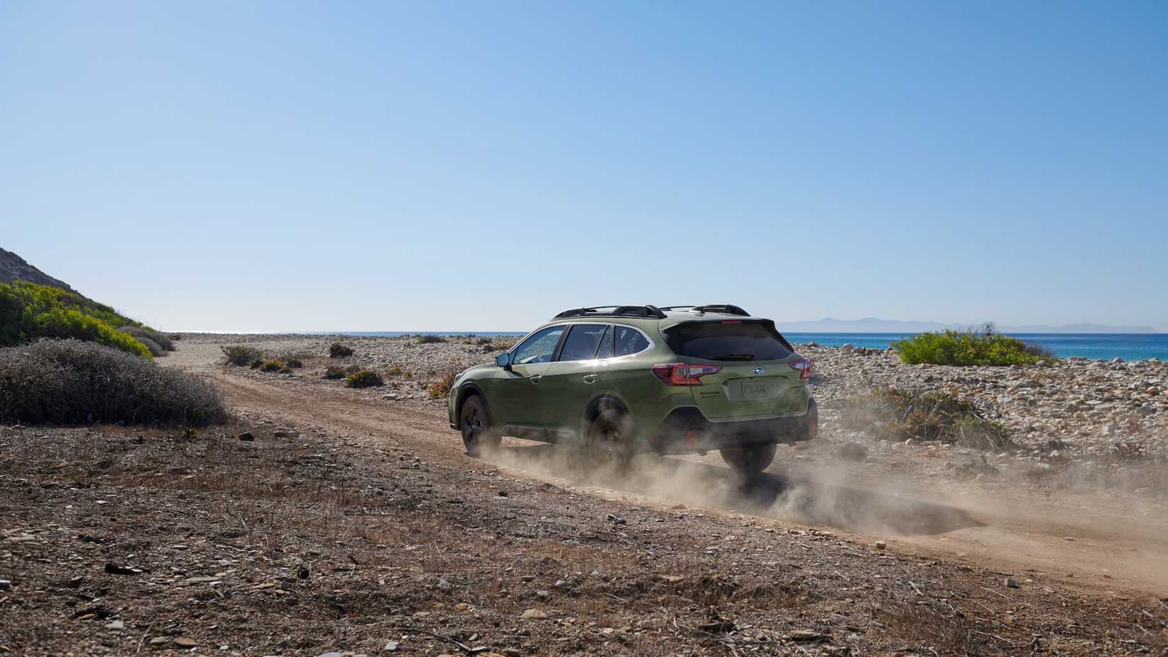 3/4 rear shot of 2019 Subaru Outback
