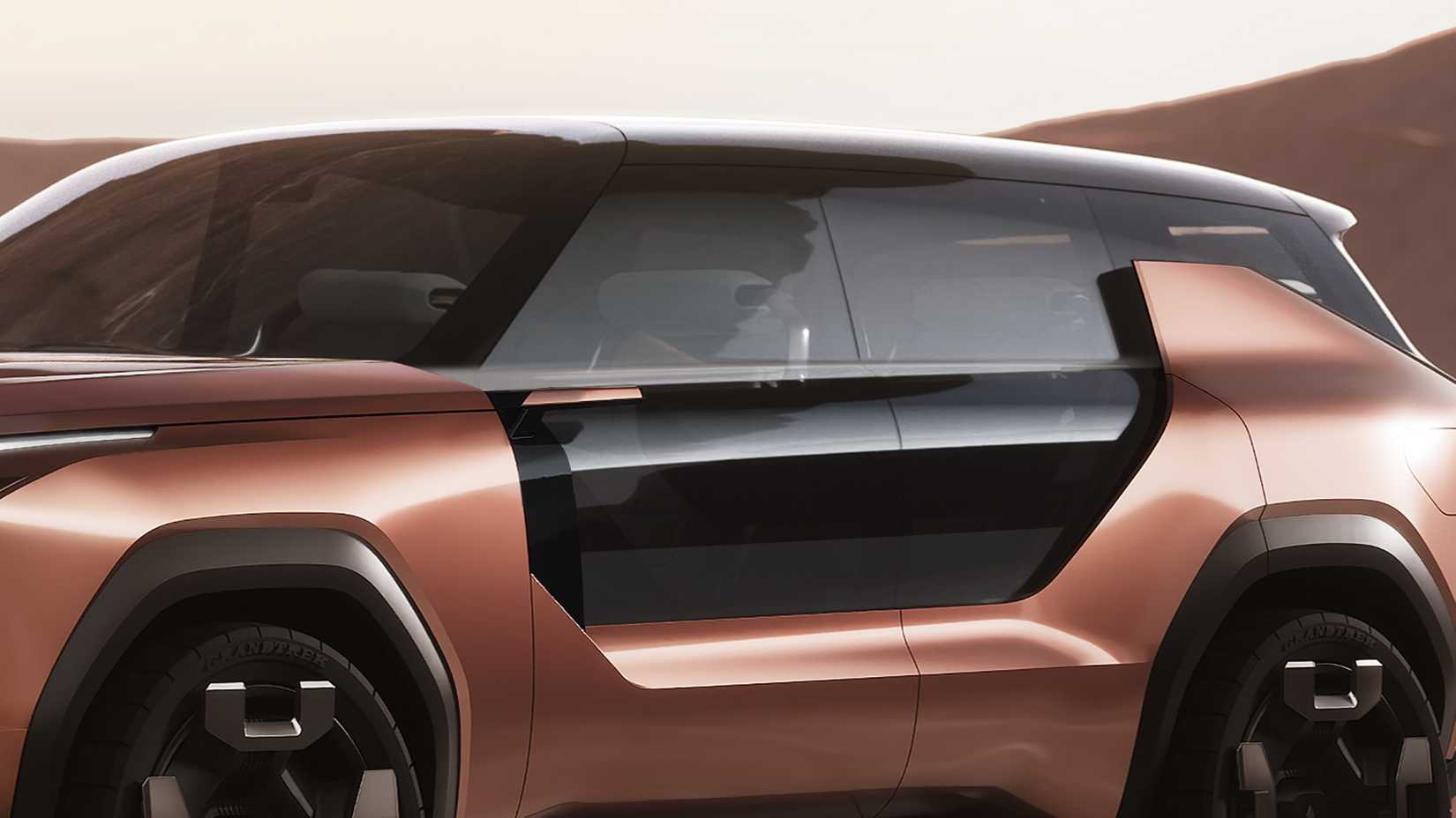 A close-up image of the of the Mitsubishi Elevance Concept