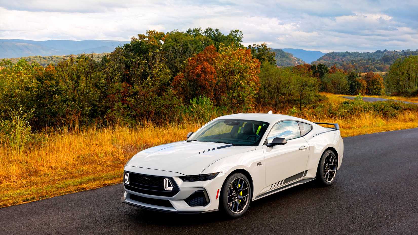 2026 Ford Mustang RTR in white parked