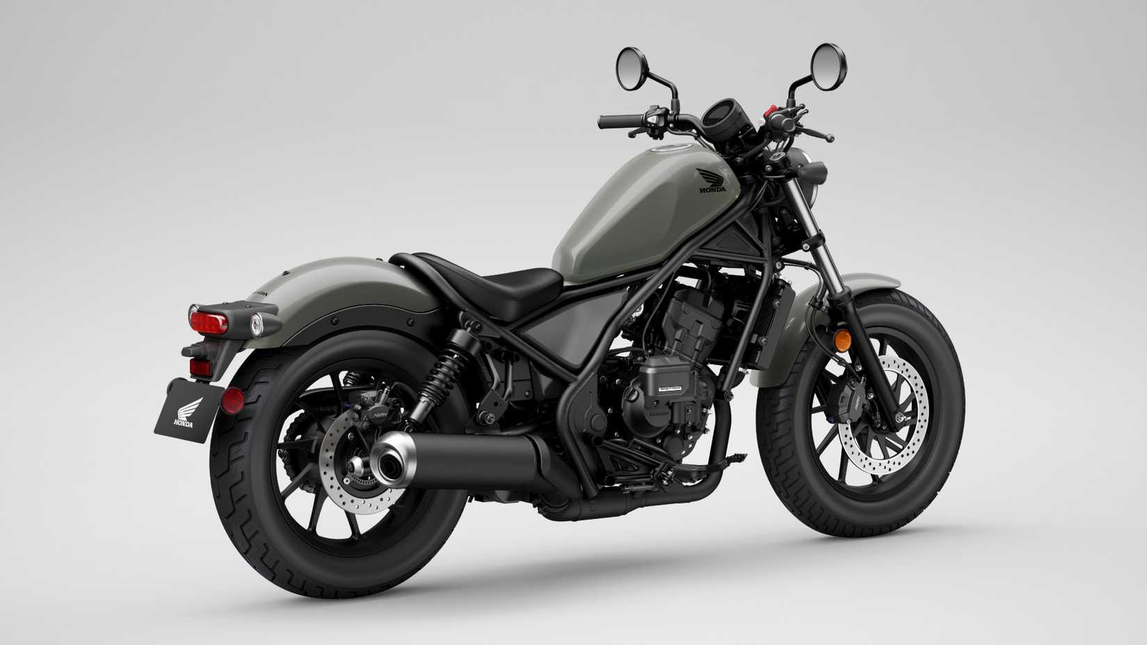 Visão traseira da embreagem eletrônica Honda Rebel 300 2026