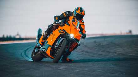 2026 KTM 990 RC R Rear brake slipped on track in a corner