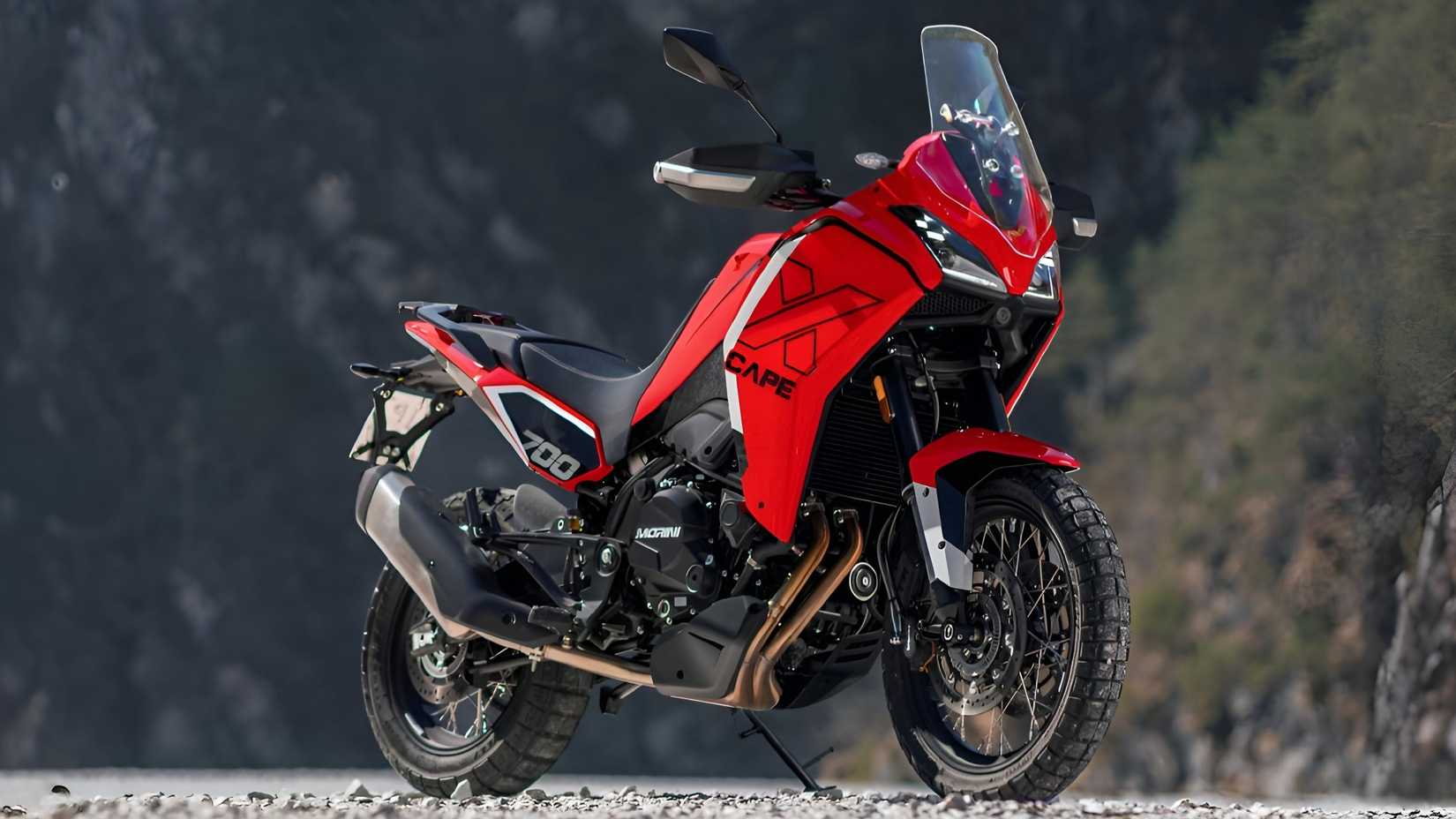 Moto Morini X-Cape 700 in red hd adventure bike wallpaper