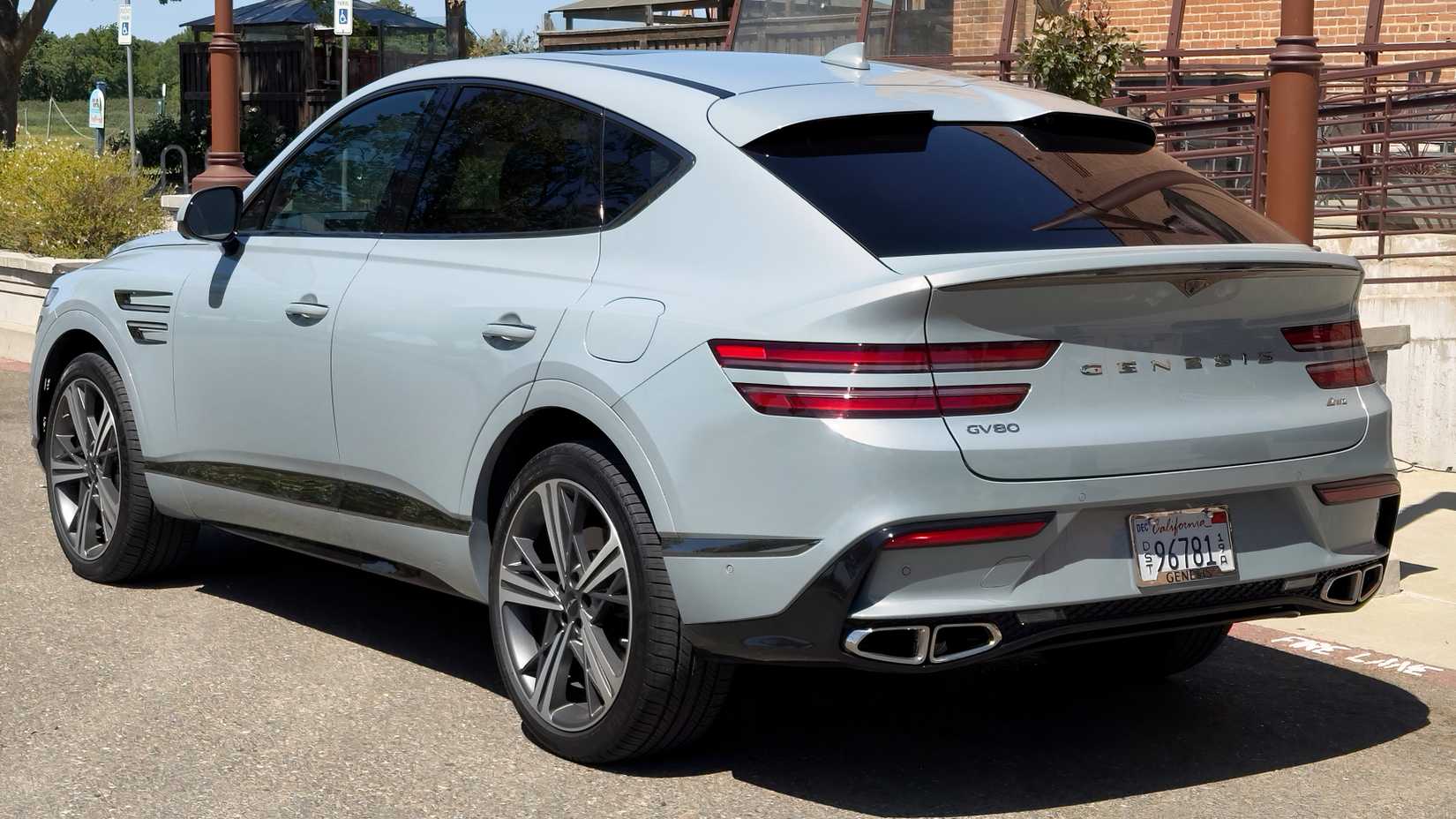 Genesis GV80 Coupe 3.5T e-SC AWD - exterior rear profile view