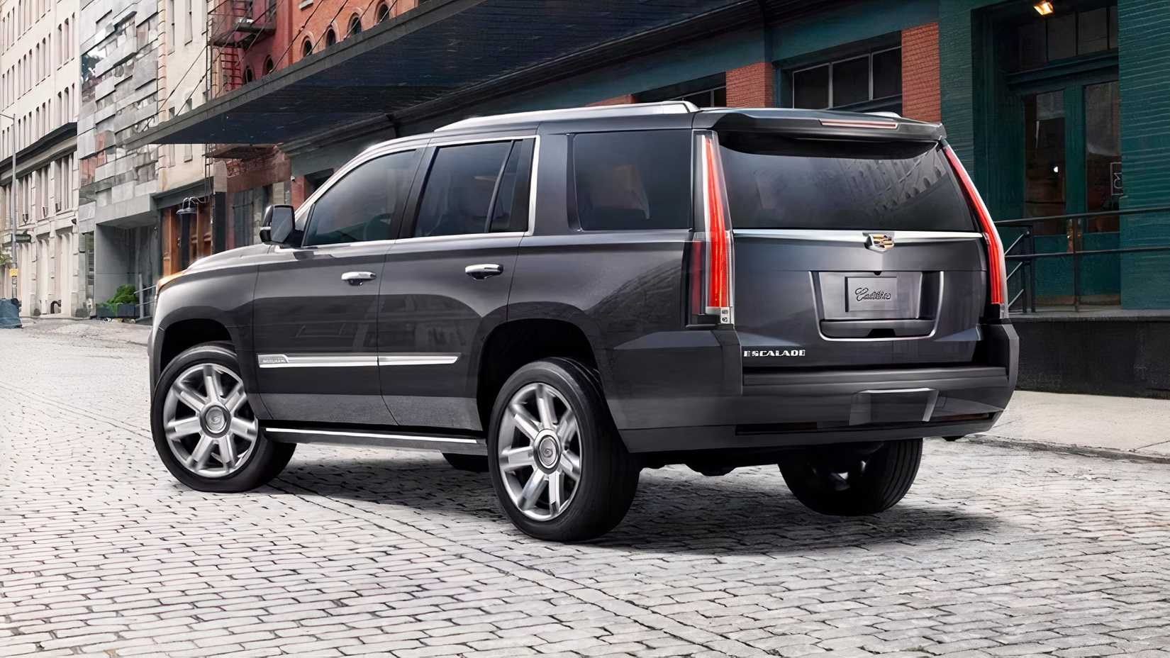 2019 Cadillac Escalade in black parked