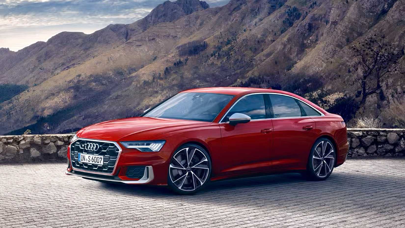 2025 Audi S6 in red parked