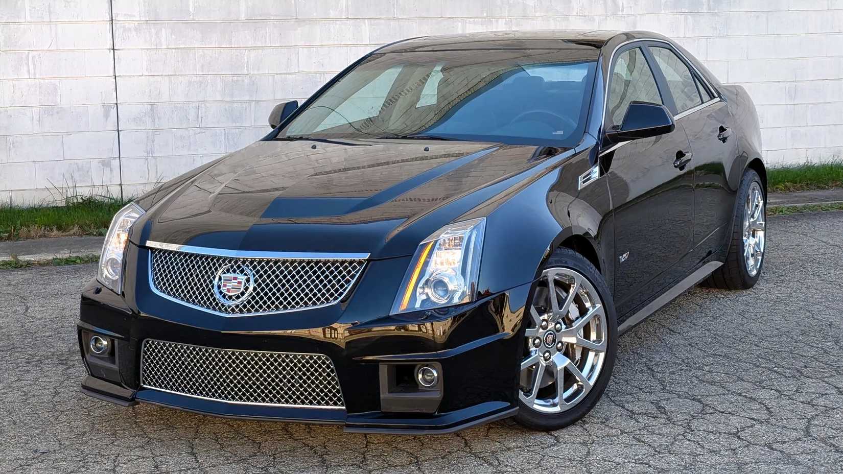 2009 Cadillac CTS-V in black parked