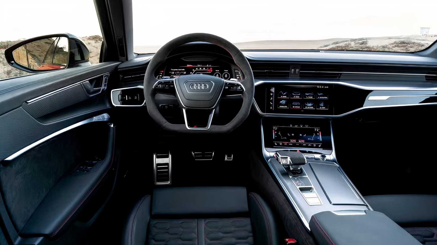 2025 Audi RS6 Avant interior showing cockpit