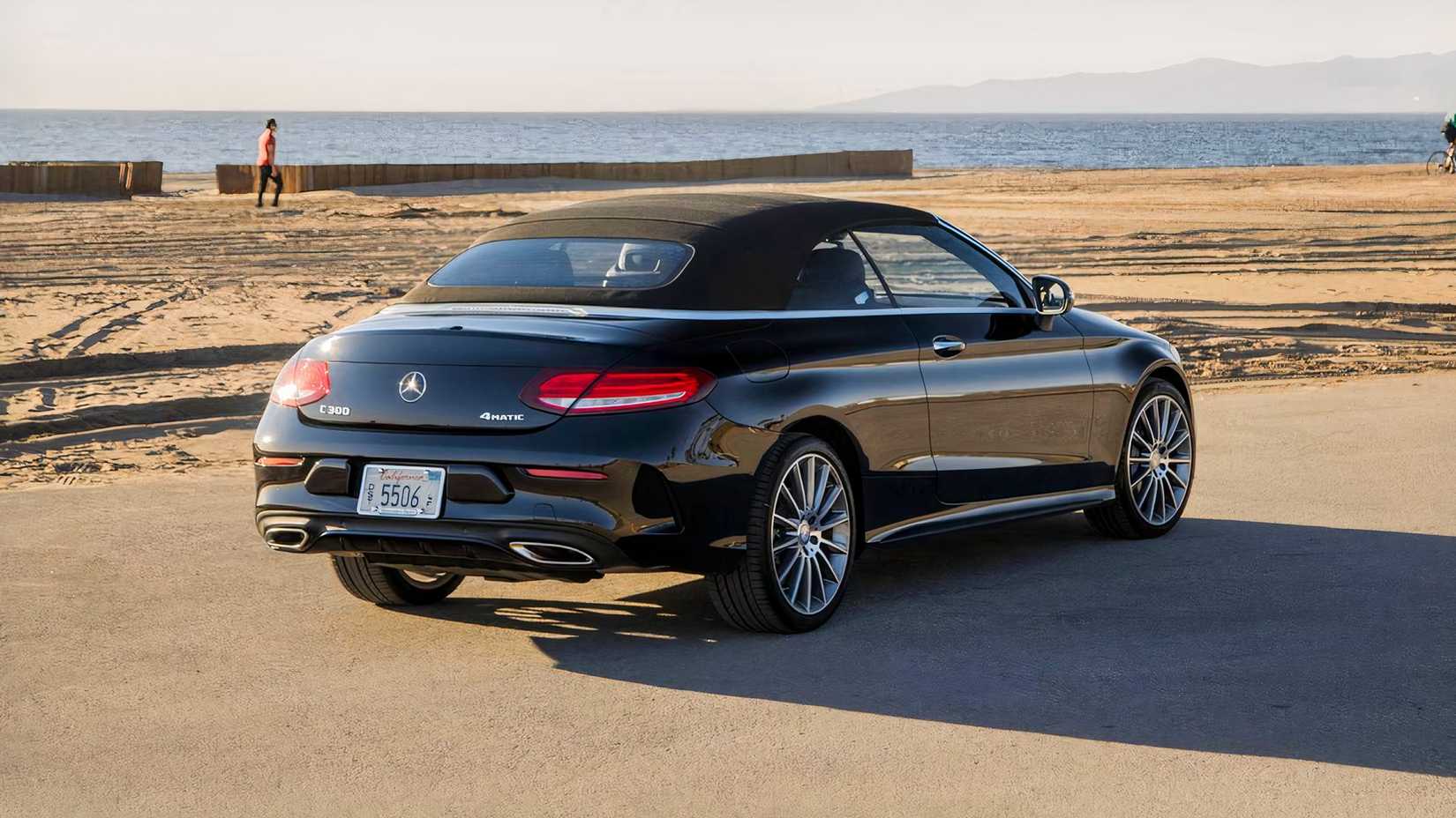 2017 Mercedes-Benz C 300 4MATIC in black parked