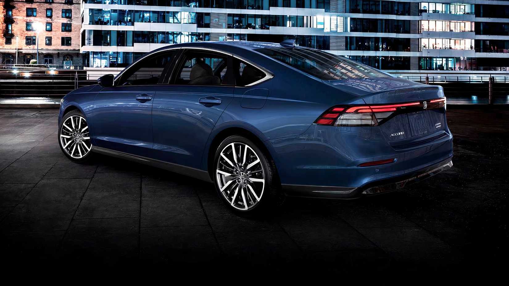 2025 Honda Accord Touring Hybrid in blue parked