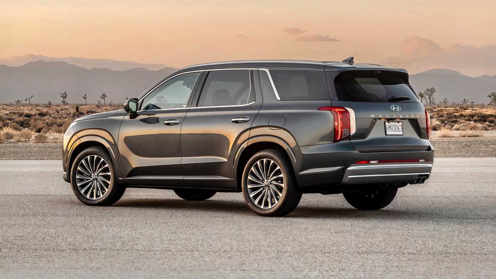 2025 Hyundai Palisade Calligraphy in gray parked