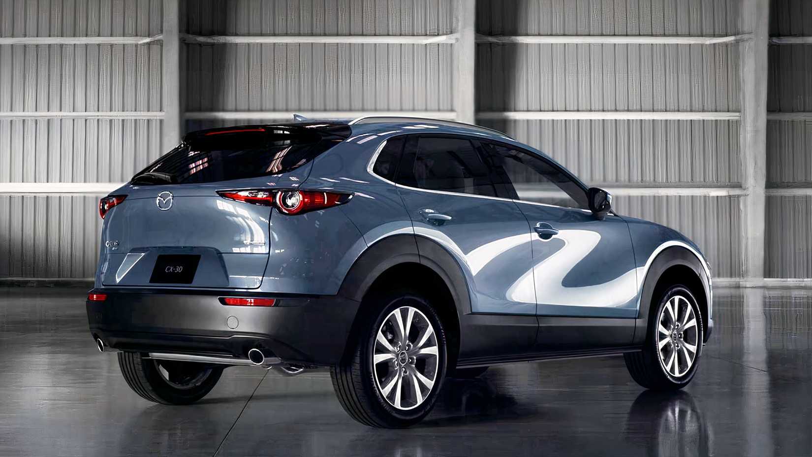 2020 Mazda CX-30 Premium in blue parked