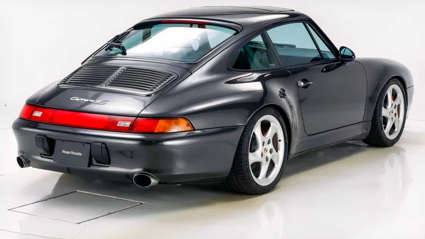 1996 Porsche 911 Carrera 4S in gray parked
