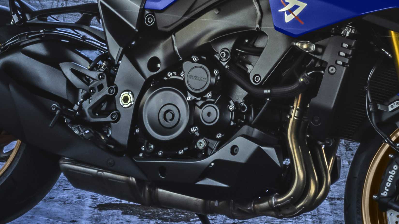2024 Suzuki Katana engine close-up shot