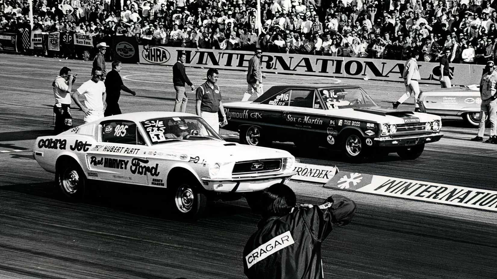 Ford vs. Plymouth at 1968 Winternationals