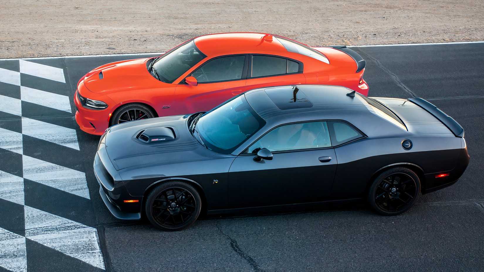 2017 Dodge Challenger and Charger Scat Pack on the line