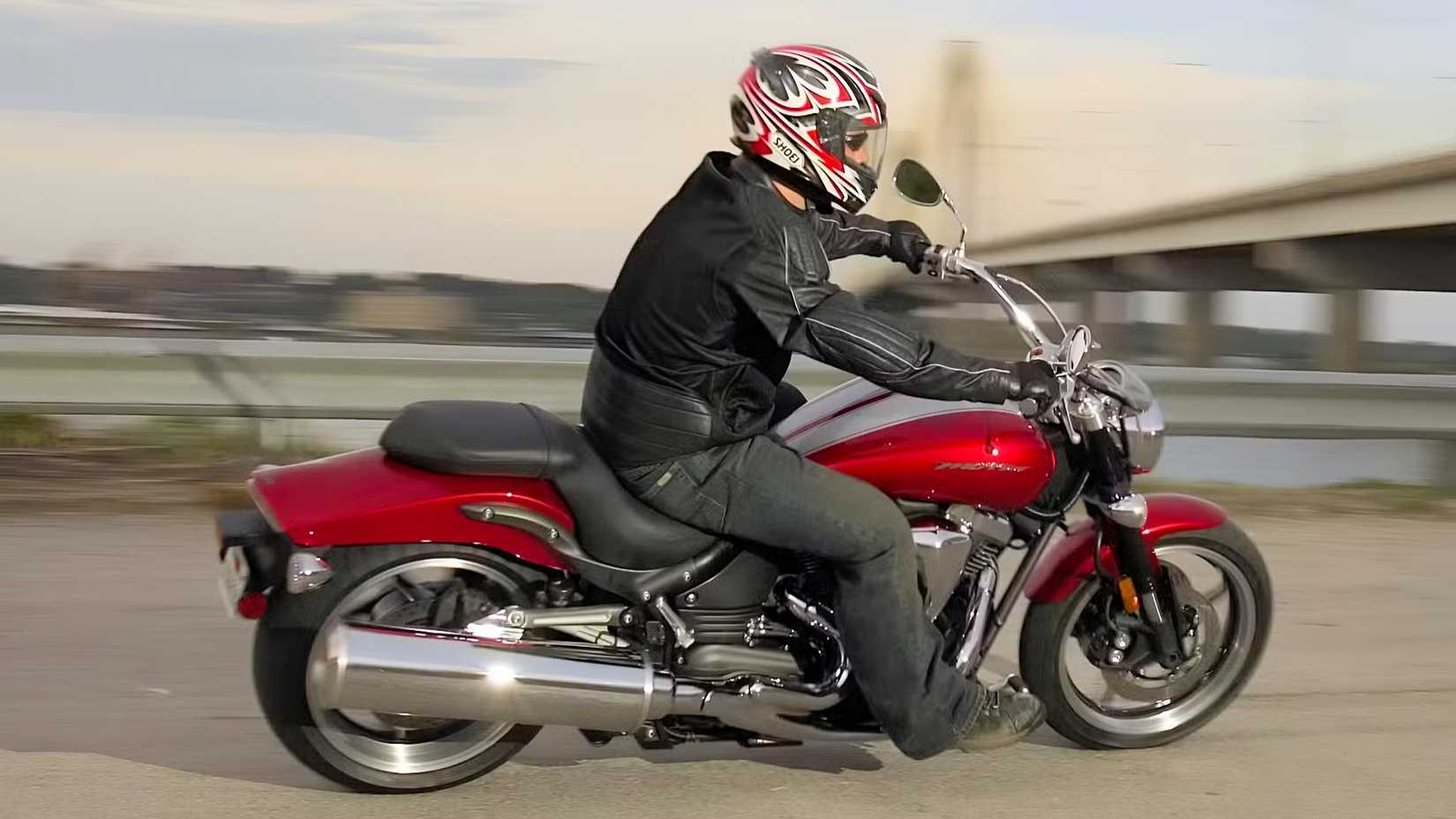 Rider on a 2006 Yamaha Road Star Warrior