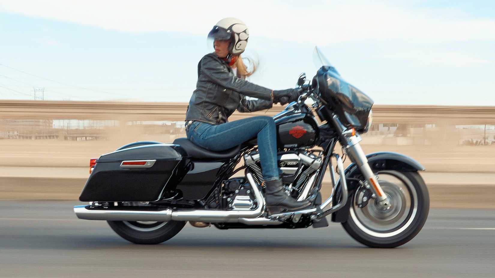 Rider on a 2020 Harley-Davidson Electra Glide Standard