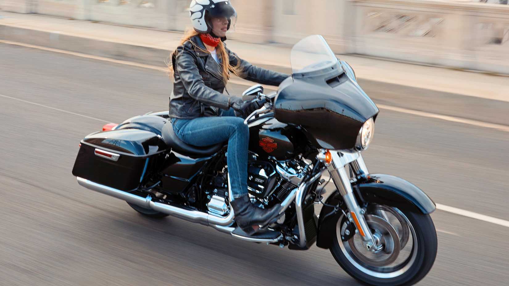 Rider on a 2020 Harley-Davidson Electra Glide Standard