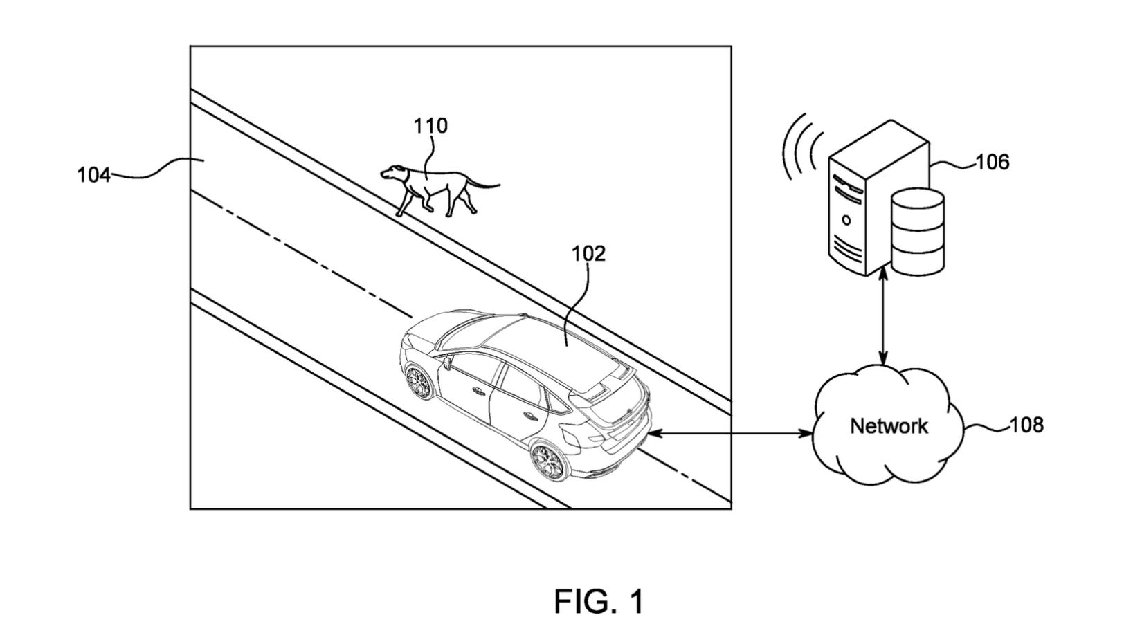 Ford dog detection patent