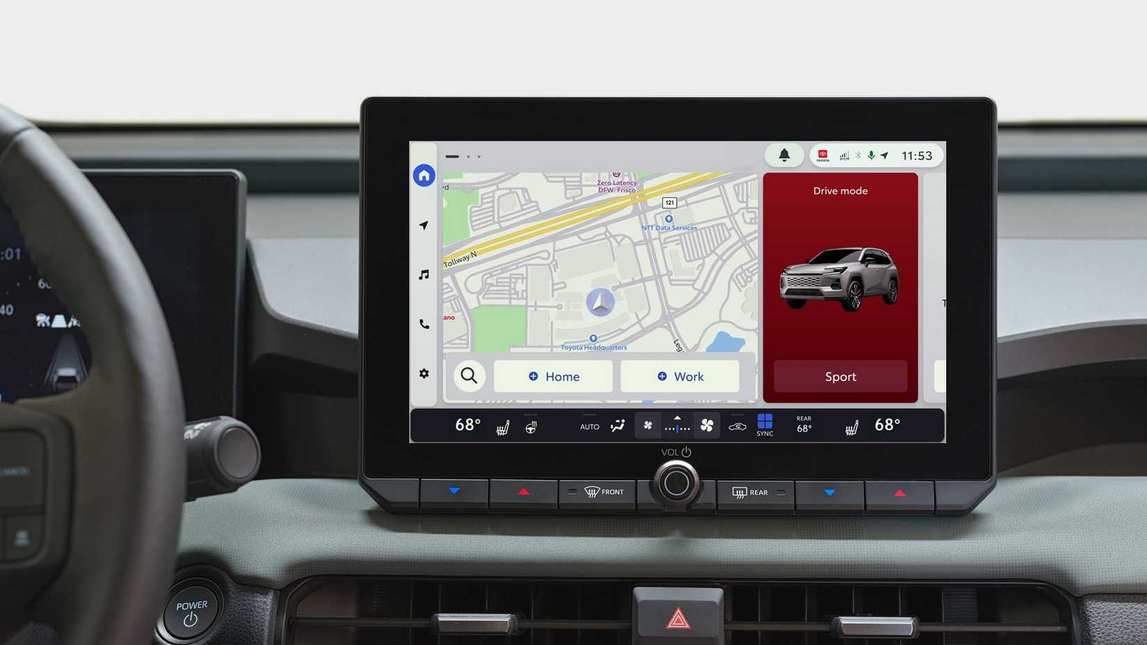 Toyota Audio Multimedia 2 Widget Navigation and Sport Drive Mode