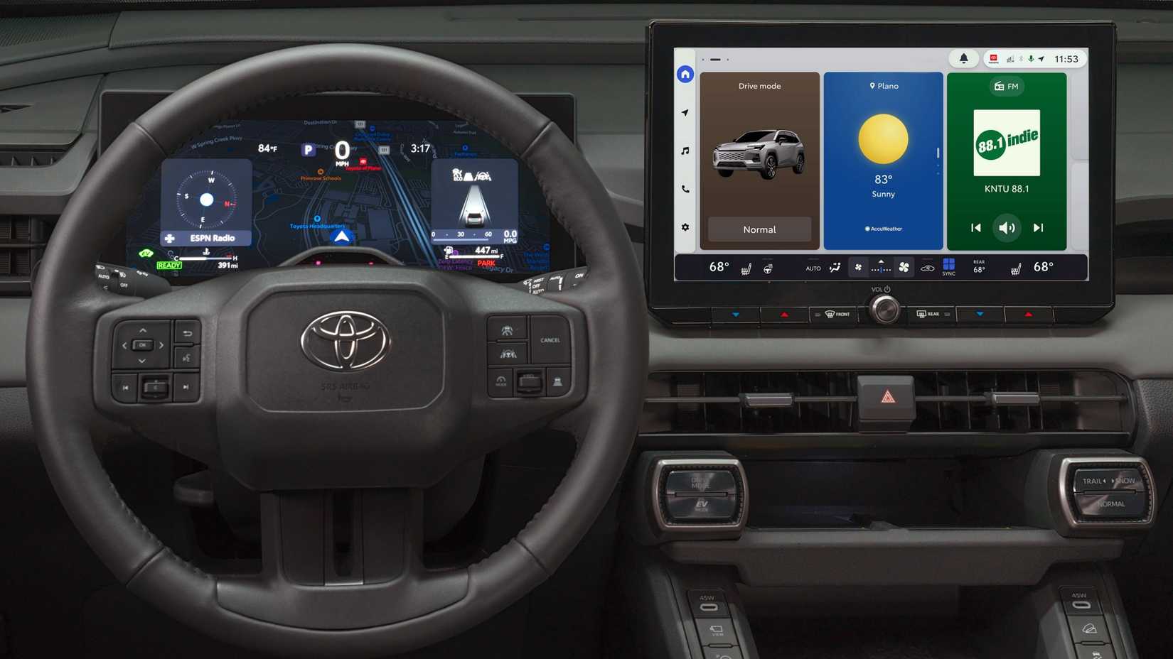 Toyota Audio Multimedia Home Screen Navigation