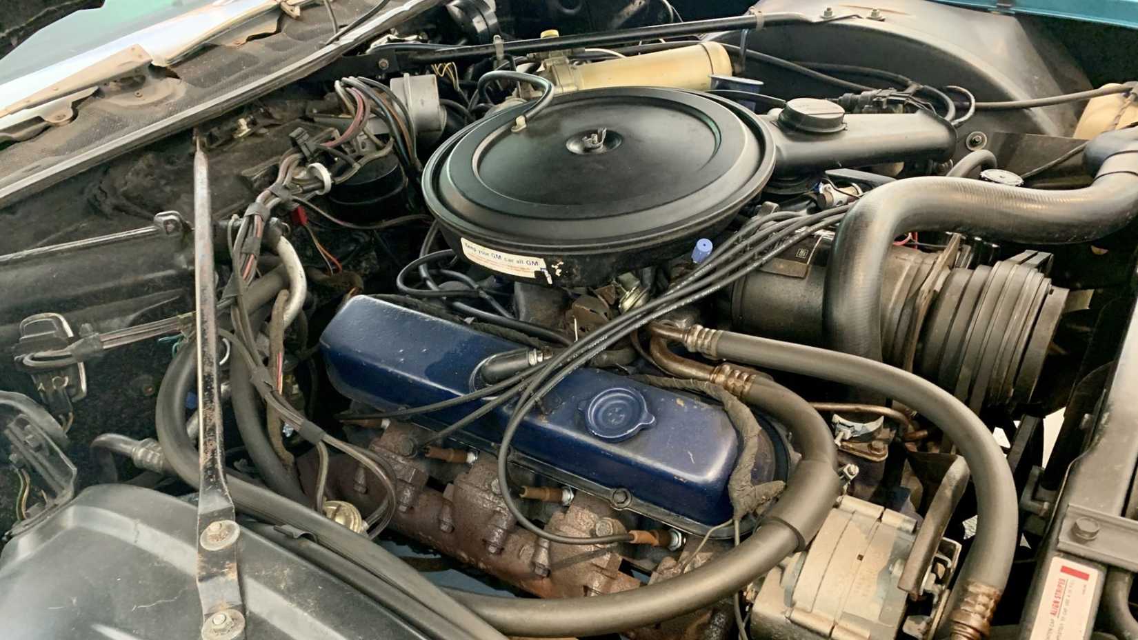 Cadillac 500 V8 engine in the 1970 Eldorado