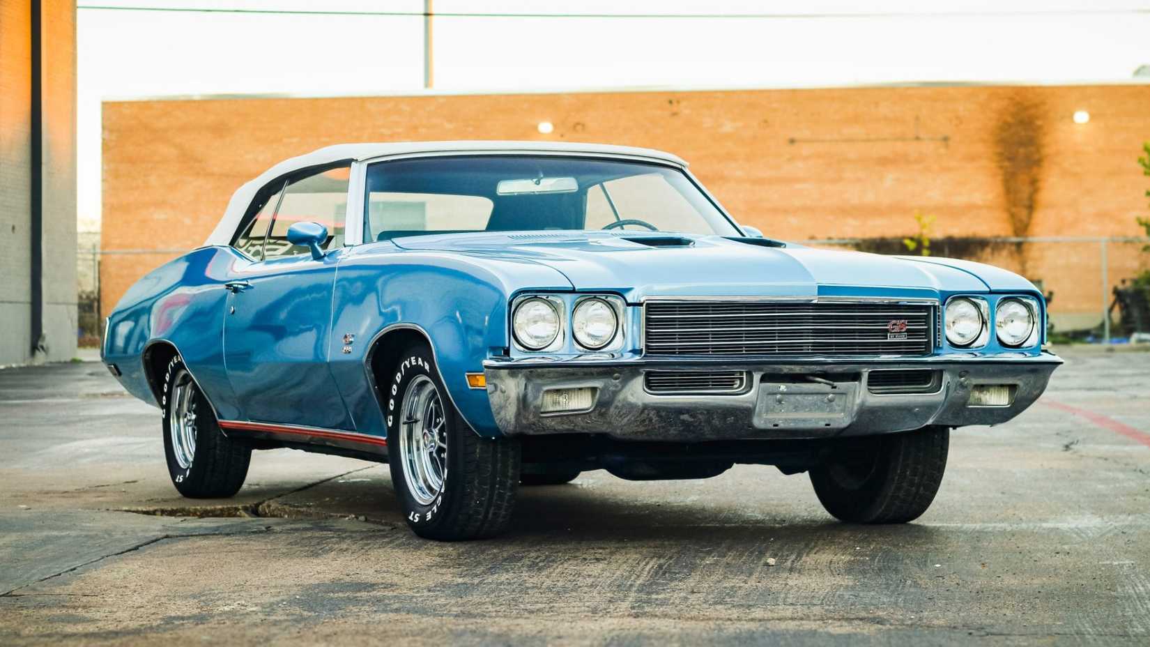 1972 Buick GS 455 Convertible front third quarter view