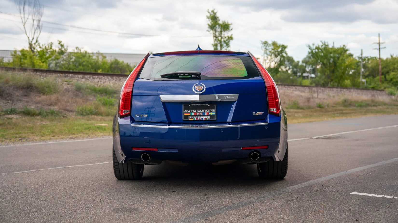 2012 Cadillac CTS-V Wagon from the rear